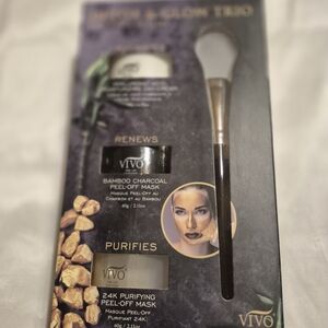 Vivo Bamboo Charcoal Peel-Off Mask Set
